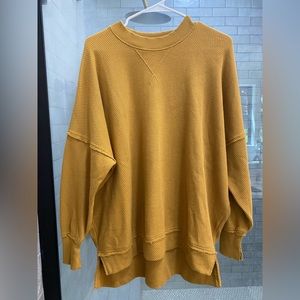 Aerie mustard yellow oversized sweater